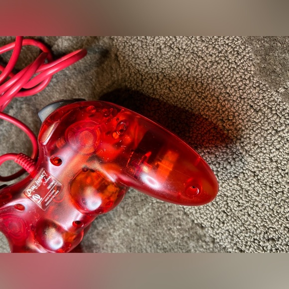 *6 for $10!* *UNTESTED* Dual Impact Colors Transparent Red PS1 Controller - Picture 9 of 14